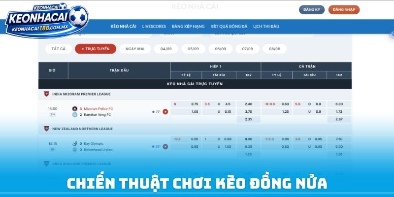 Chiến thuật chơi kèo đồng nửa