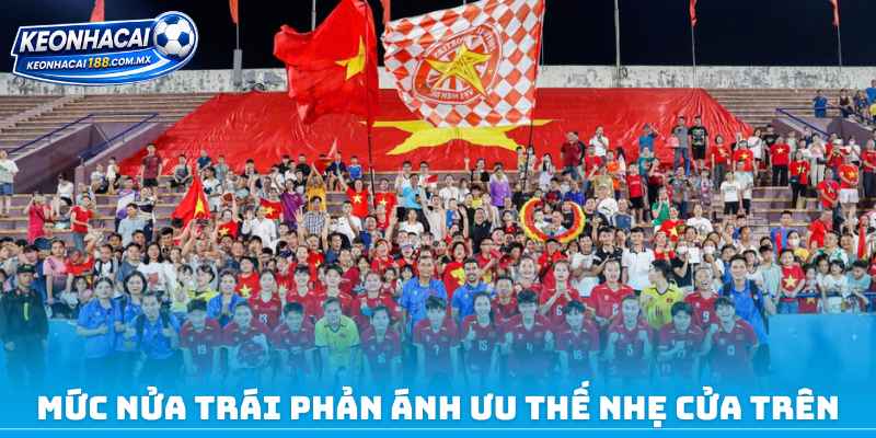 Mức nửa trái phản ánh ưu thế nhẹ cửa trên